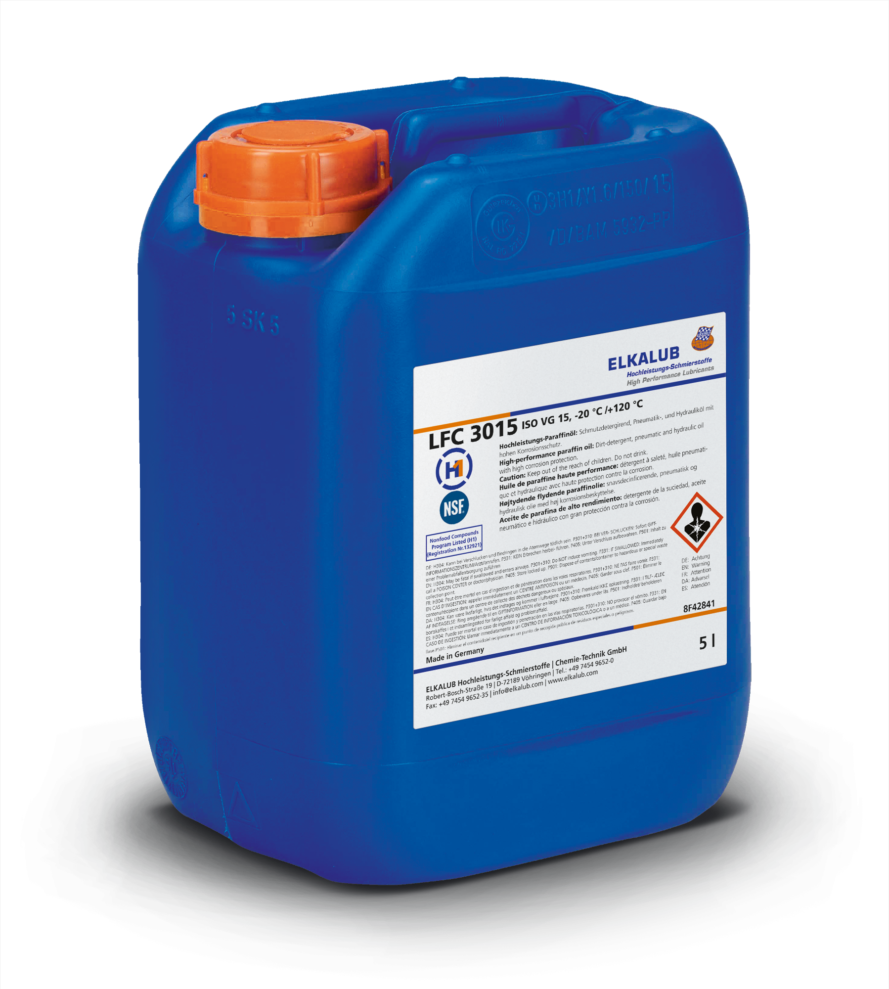 ELKALUB LFC 3015 H1 White Oil